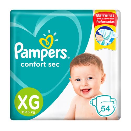 Pañal PAMPERS Confort sec forte bag 6x xg 58 un