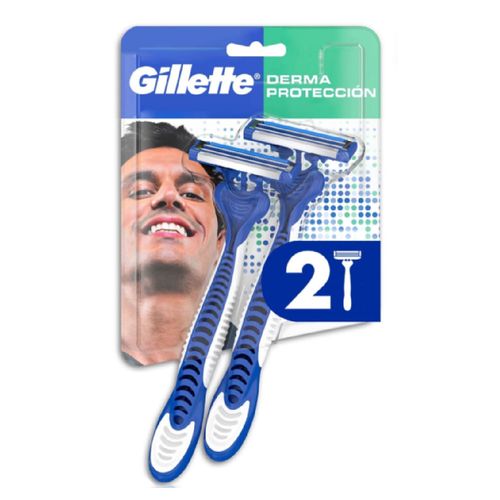 Máquina de afeitar GILLETTE derma proteccion x 2 un