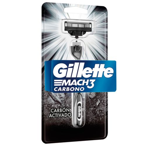 Maquina GILLETTE Mach 3 Razor Carbon