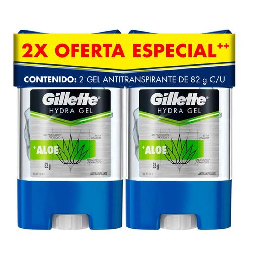 Pack x 2 GILLETTE Hydra Gel Aloe 82 g