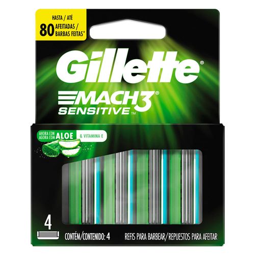 Repuesto GILLETTE Mach 3 Sensitive 4 un.