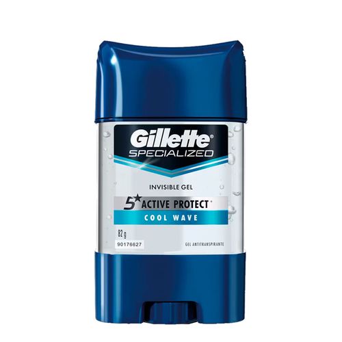 Desodorante antitranspirante gel GILLETTE Cool Wave 82 g