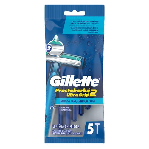 Máquina Prestobarba GILLETTE Ultragrip 5 un.