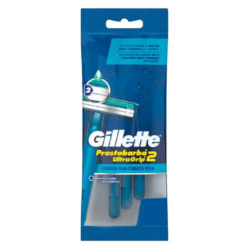 Máquina Prestobarba GILLETTE Ultragrip 3 un.