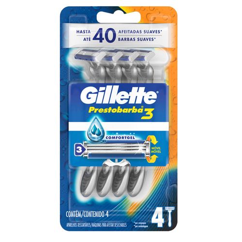 Máquina Prestobarba 3 GILLETTE Hombre 4 un.