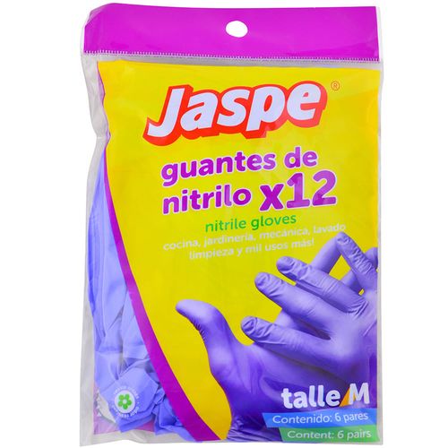 Guantes de nitrilo Jaspe 6 pares