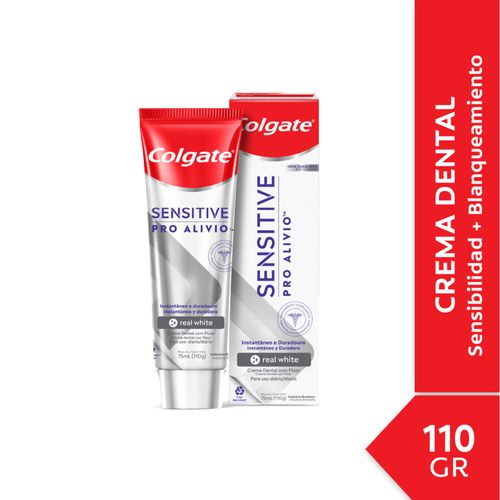 Crema dental COLGATE Sensitive pro alivio blanquedora 110 g