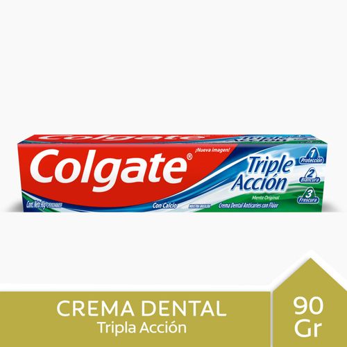 Crema dental COLGATE triple acción 90 g