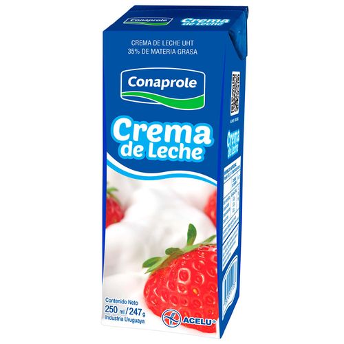 Crema de leche larga vida CONAPROLE 250 ml