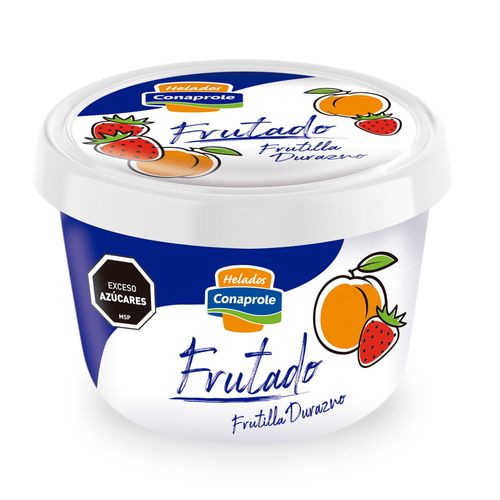 Helado frutilla y durazno CONAPROLE vaso 250 cc