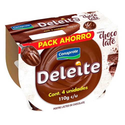 Pack postre CONAPROLE Deleite chocolate 440 g
