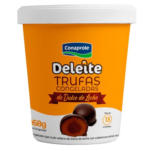 Trufas de dulce de leche Deleite CONAPROLE 168 g