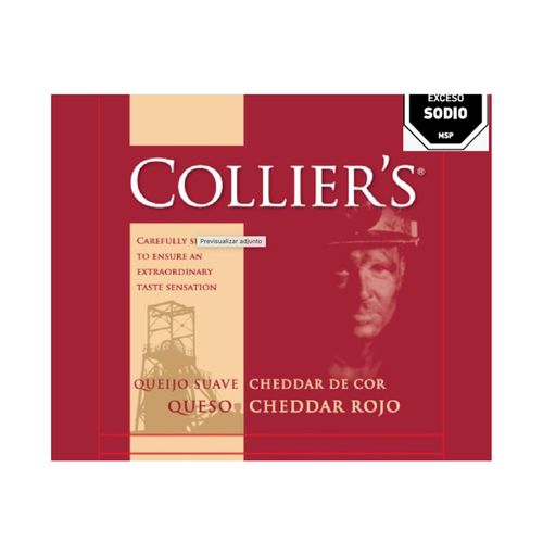 Queso Cheddar Red Leicester COLLIER'S 200 g
