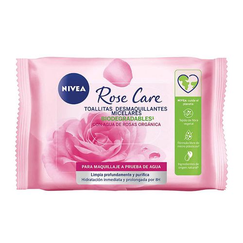 Toallitas desmaquillante micelar rosé care