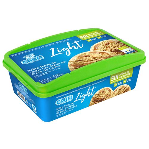 Helado Dietético c/Salsa Dulce de Leche CRUFI 1 L