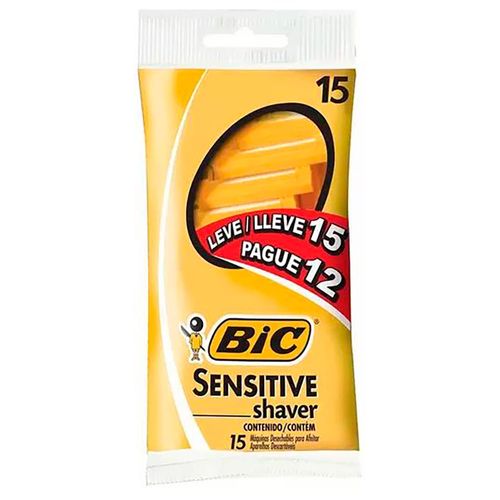 Afeitadora BIC Amarilla lleve 15 pague 12