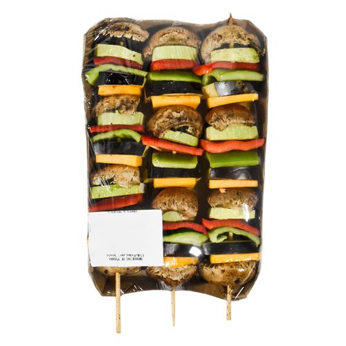 Brochetas de verdura bandeja