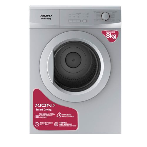 Secarropas XION Mod. XI-SEC80 8 kg Evacuacion Gris