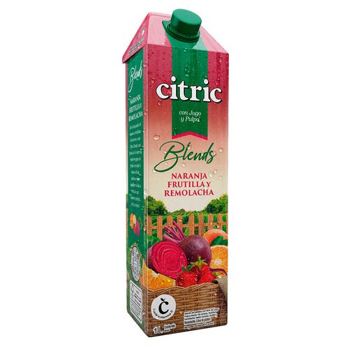 Jugo CITRIC BLEND Naranja, Frutilla y Remolacha 1 L