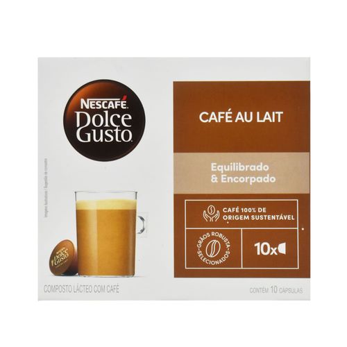 Cápsulas Café Au Lait DOLCE GUSTO 10 un.
