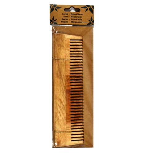 Peine madera de neem estilo 4 ass