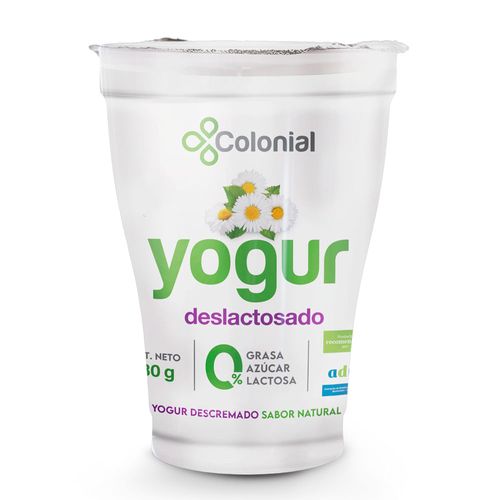 Yogur COLONIAL Light Deslactosado Natural 180 g