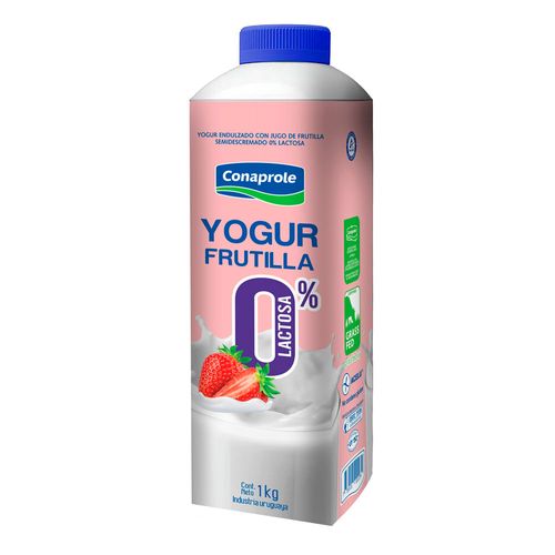 Yogur Frutilla Deslactosado CONAPROLE 1 L