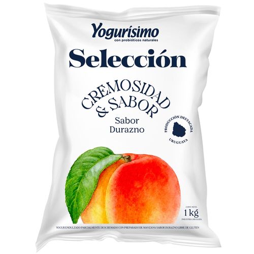 Yogur YOGURÍSIMO Selección Durazno 1 kg