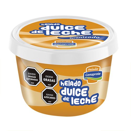 Helado dulce de leche granizado CONAPROLE vaso 250 cc