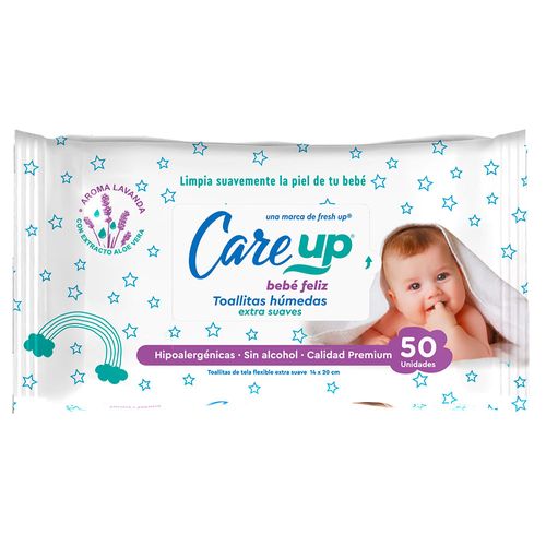 Toallas húmedas CARE UP Premium pq. 50 un.