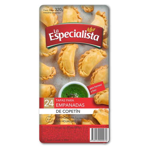 Tapa empanadas LA ESPECIALISTA copetín 320 g