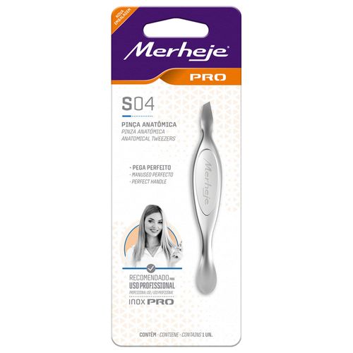Pinza de ceja anatómica profesional