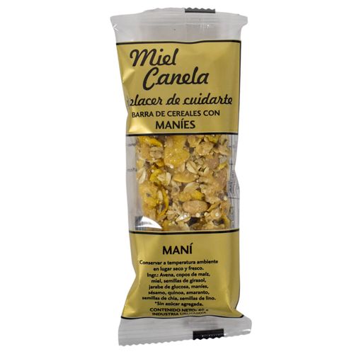 Barra de cereal con maní x un.
