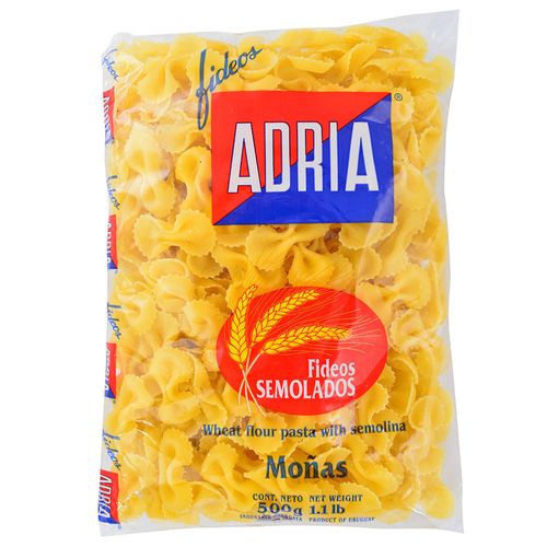 Fideos semolados ADRIA Moñas 500 g