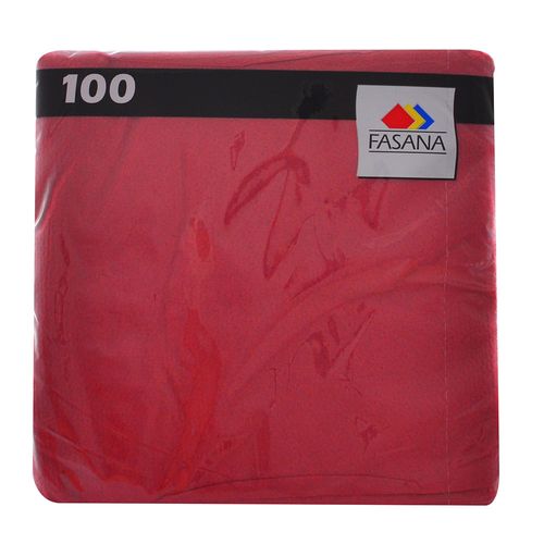 Servilleta FASANA lisa bordeaux 100 un.