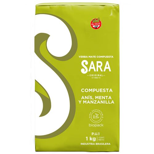 Yerba SARA Compuesta Anís Menta y Manzanilla 1 kg