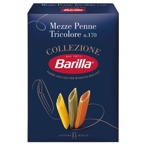 Fideos BARILLA mezze penne tricolori 500 g