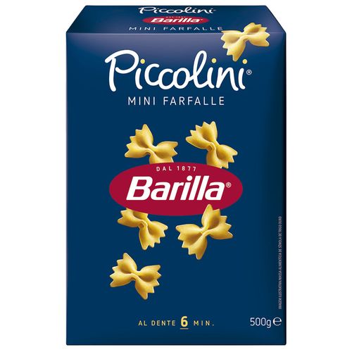 Fideos BARILLA mini farfalle piccolini 500 g
