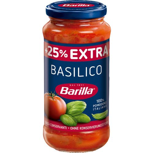 Salsa basilico BARILLA 400 g + 25% Gratis