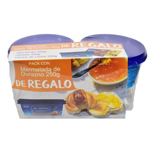 Pack LOS NIETITOS Memb 400 g + Batata 400 g + DDL 250 + Dur 250 g