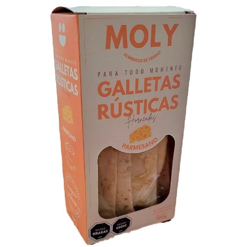 Galletas Rústicas Parmesano Moly 120 g