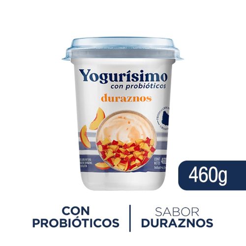 YOGURÍSIMO Natural Durazno 460 g