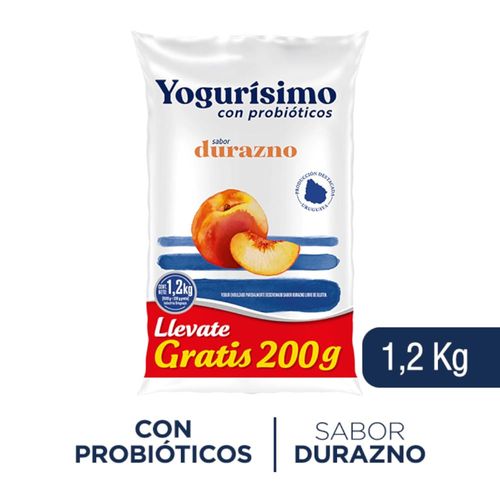 Yogur YOGURÍSIMO Durazno 1.2 kg