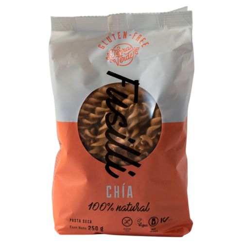 Fideos fusilli TERRA VERDE de chía 250 g